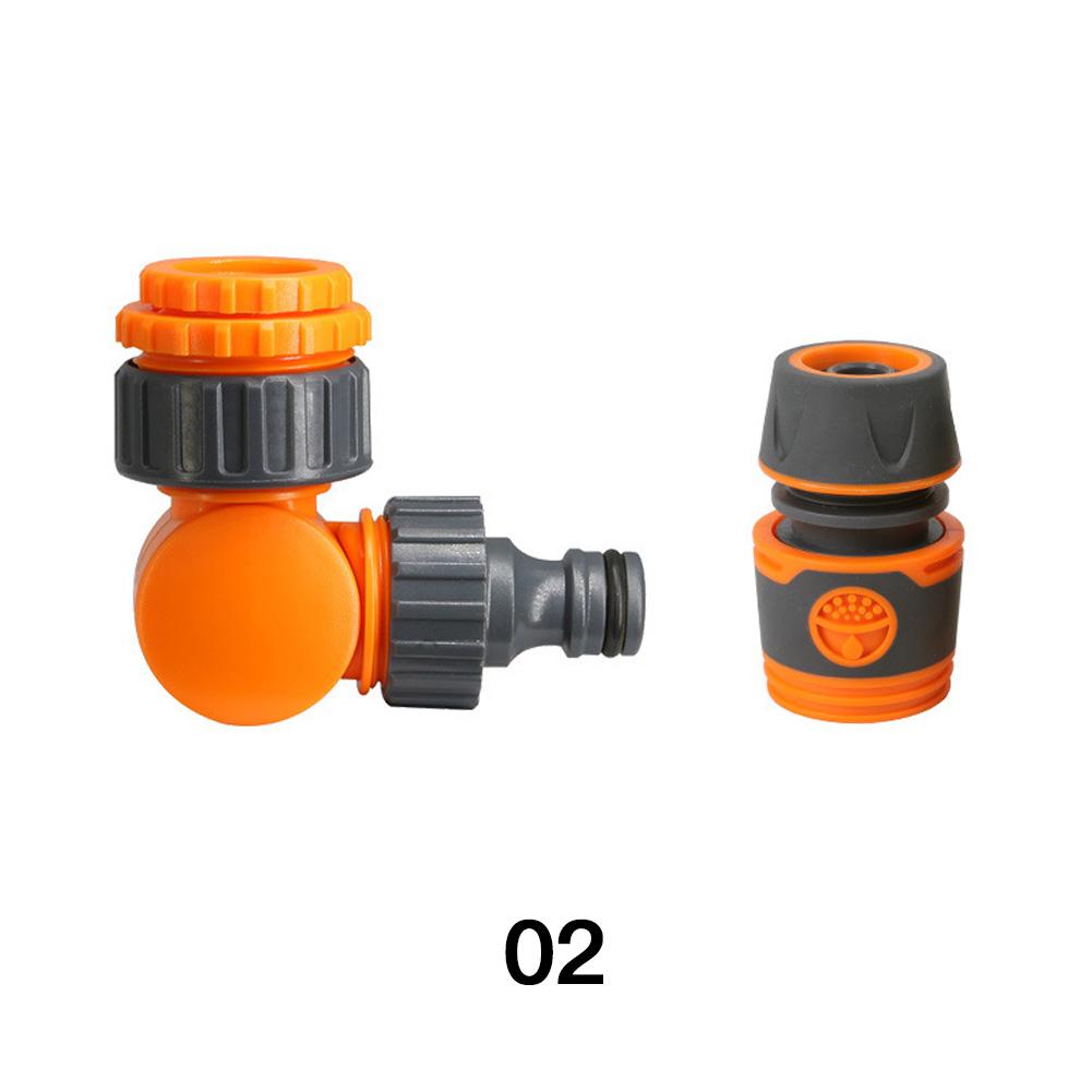 20/25/32mm 180° Plastic Garden Hose Connector Click-lock Quick Connect Threaded Faucet Adapter for Watering Irrigation Tools