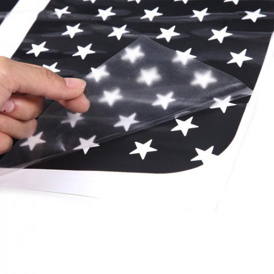 Black Rear Side Window Decoration Stickers US Flag For Toyota Tacoma 2011-2015