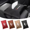 Car Tissue Bag Seat Back Hanging Armrest Box Napkin Paper Storage Bag For Nismo Nissan Qashqai Juke X-Trail Patrol Navara Tiid