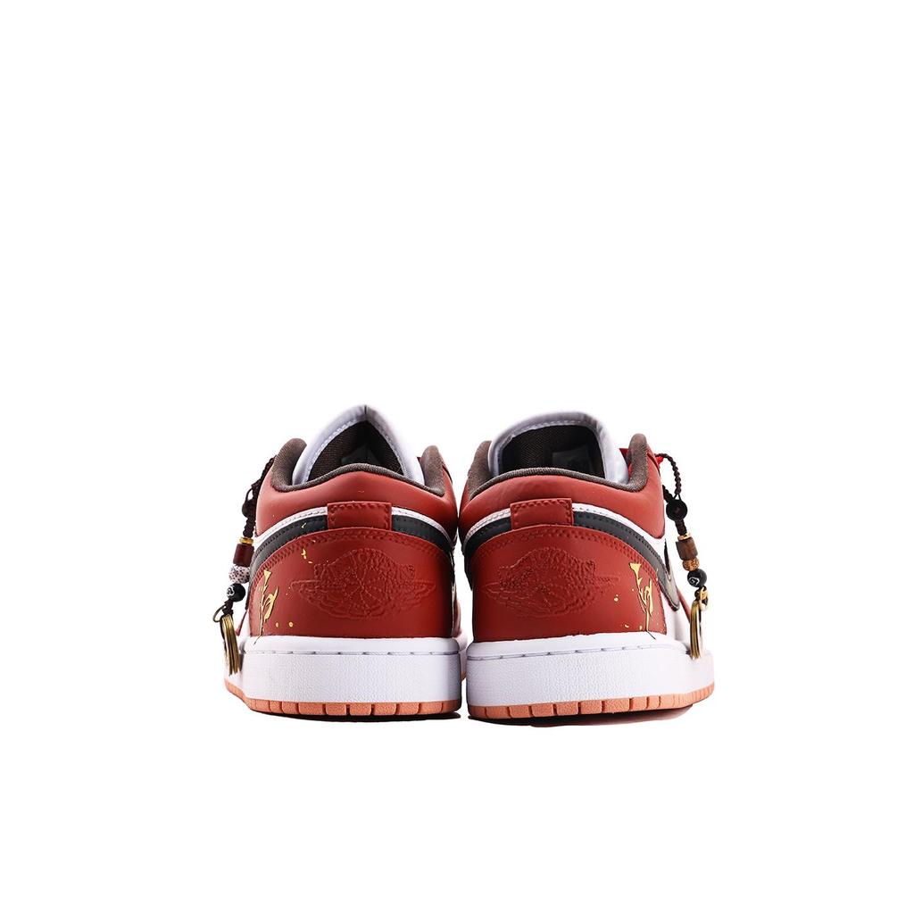 Jordan Air Jordan 1 Vintage Basketball Shoes Women's Low Top Red White DC0774-182(Team59-)