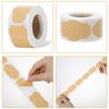250Pcs Self-Adhesive Kraft Tags Sticker Self-Adhesive Customize Holiday Present Stickers for Jars Christmas Gift Name Tags