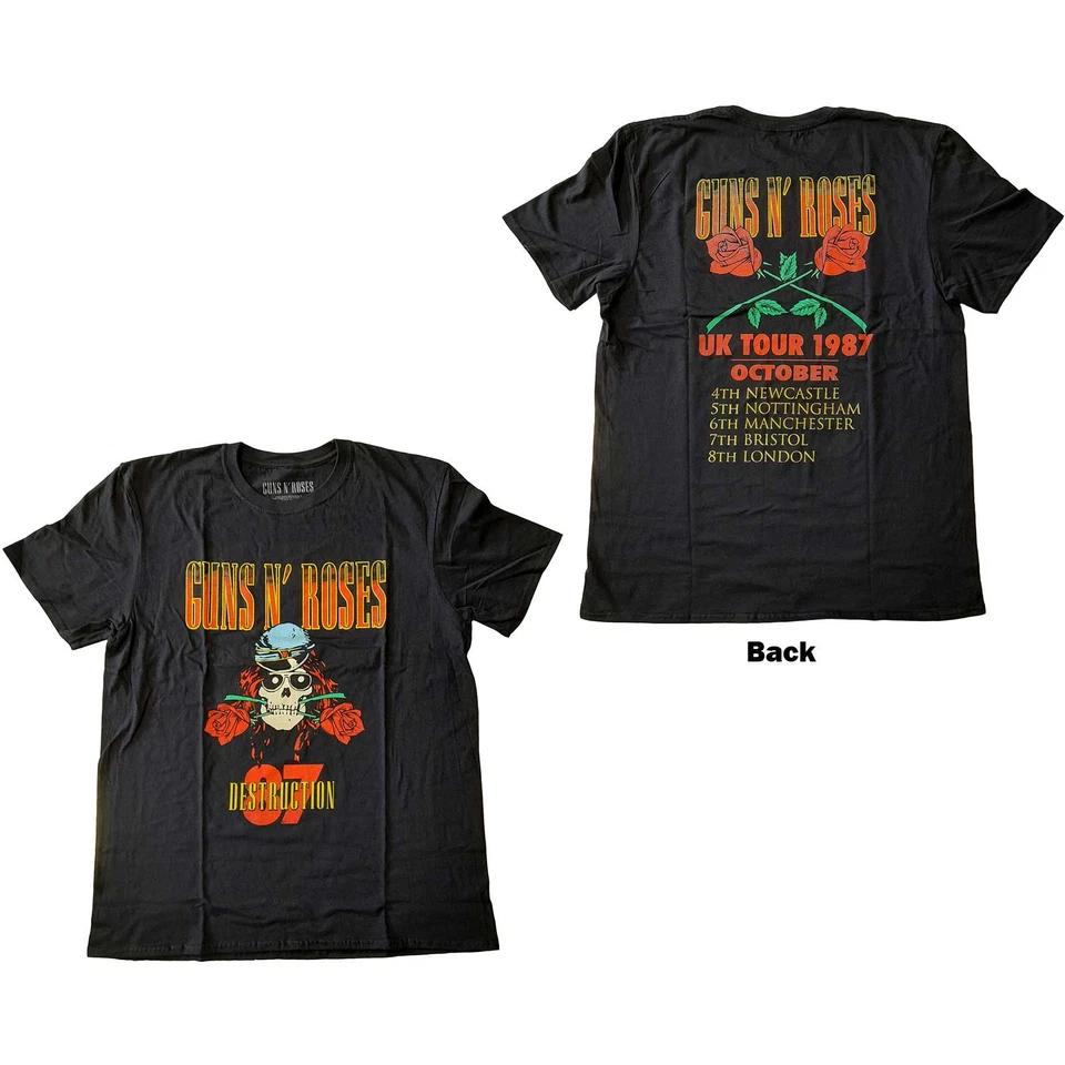 

Guns N Roses T-Shirt: UK Tour 87 OFFICIAL NEW S