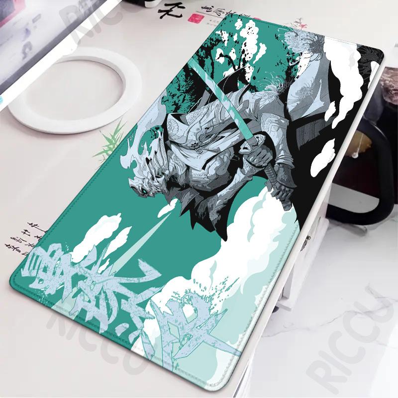 PC peripherals Japan samurai Gaming MousePad XXL red spider lily Anime Gamer Cabiner Keyboard Desktop Mat Carpet Rubber Mousepad