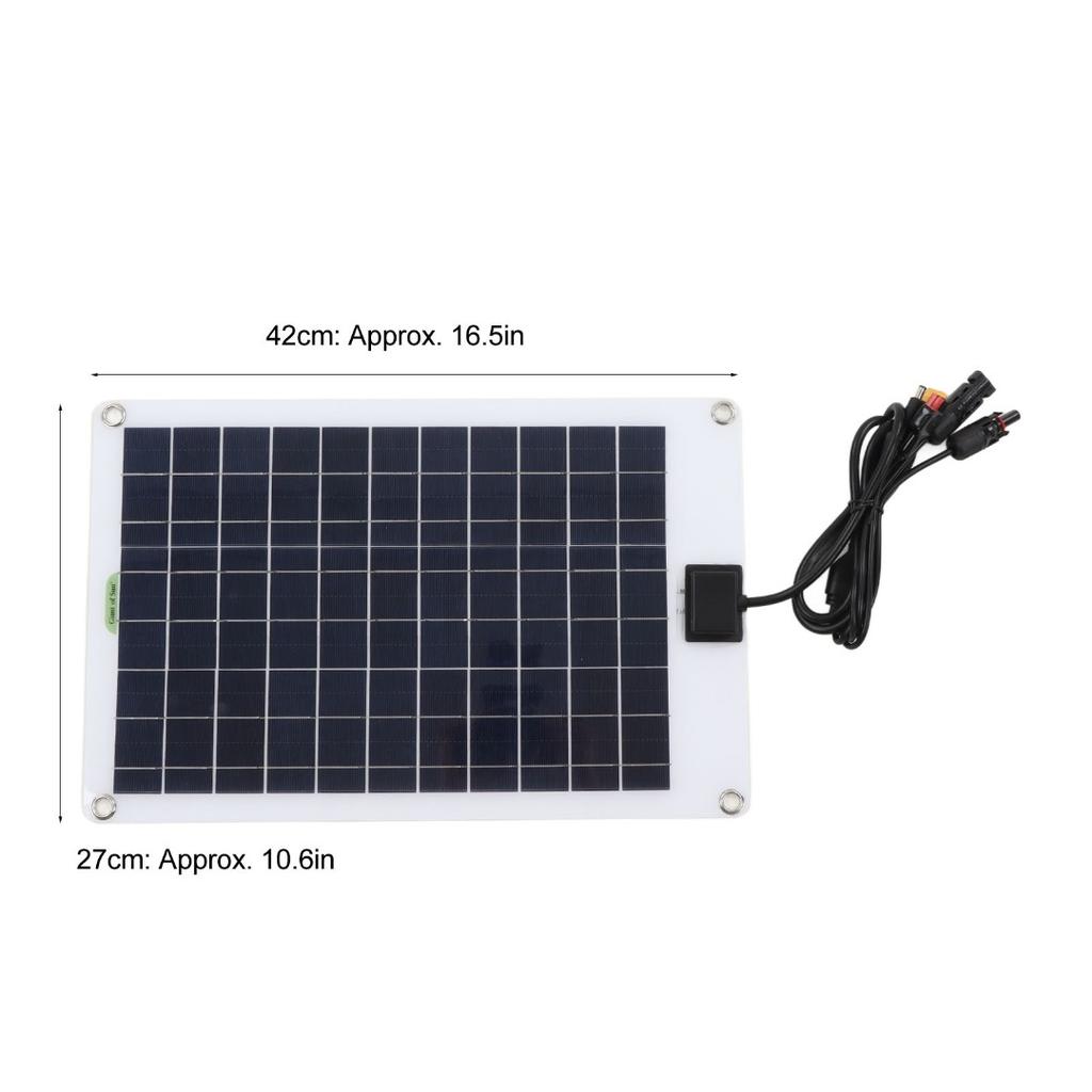 50W Solar Panel Kit with Battery Charger Controller for Caravan Boat Outdoor