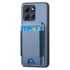 For Motorola Moto G86 Power 5G Carbon Fiber Texture Flip Case Card Holder Stand Adjustable Angle Protective Cover