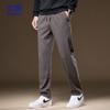 Romon Men's Thick Corduroy Straight-Leg Casual Pants