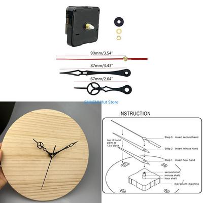DIY Wall Clock Movement Mechanism Kits Repair Parts Replacement Include Hands D57B