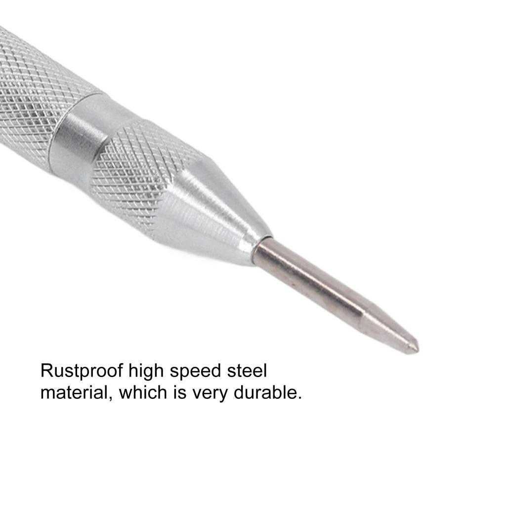 4Pcs Center Punch Automatic High Speed Steel 5in Tool Set Kit for Installation Maintenance