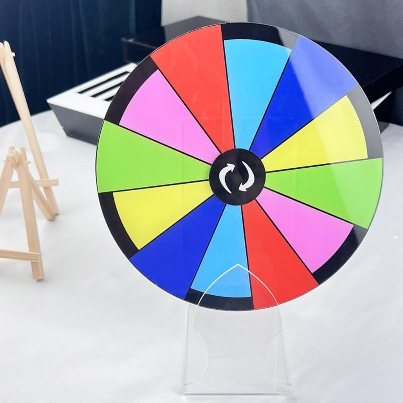 Tabletop Prize Turn Plate Erasable Reusable Fortune Wheel Fortune Party Turn Plate Wheel Prize Rotating Game Enduring