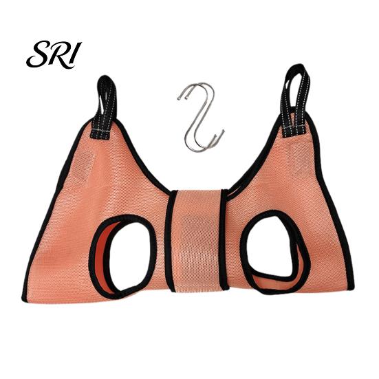 Dog Grooming Hammock Pet Breathable Mesh Sling Cat Restraint Lightweight Tool with Security Strap for Small Medium Dogs Cats Nail Trimming