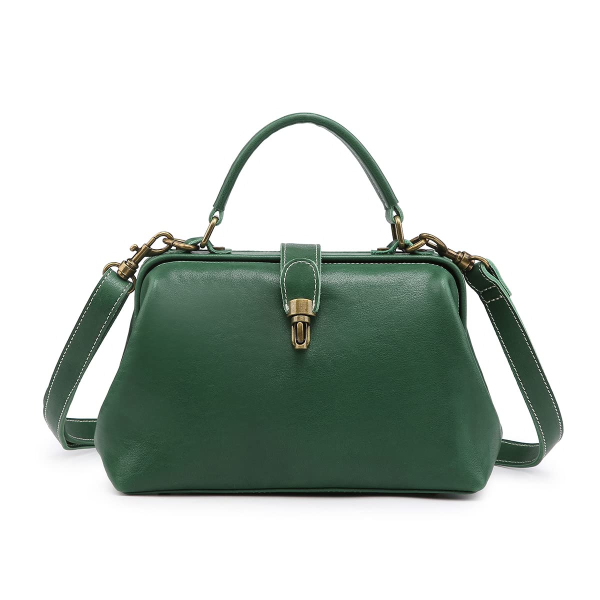 

HEALTIM Genuine Leather Handbag for Women, 2-Way, Handbag, Shoulder Bag, Crossbody Bag, Handmade, Genuine Leather, Original Gift