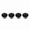 4Pcs Round design Guitar Tone Knobs Black Guitar Knobs Set  Electric Guitars