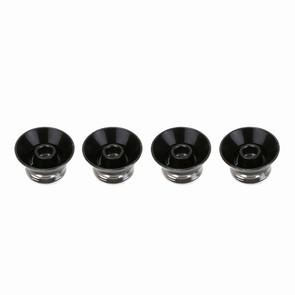 4Pcs Round design Guitar Tone Knobs Black Guitar Knobs Set  Electric Guitars