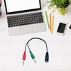 Headsets Microphone Splitter Cable for PC 3.5mm Headphones Sound  Adapter Converter 3.5mm Female to Double 3.5mm Male