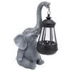 Elephant Statue Solar Light Sculpture Decor Yard Decoration Solar Light Outdoor Garden Statue for Ba