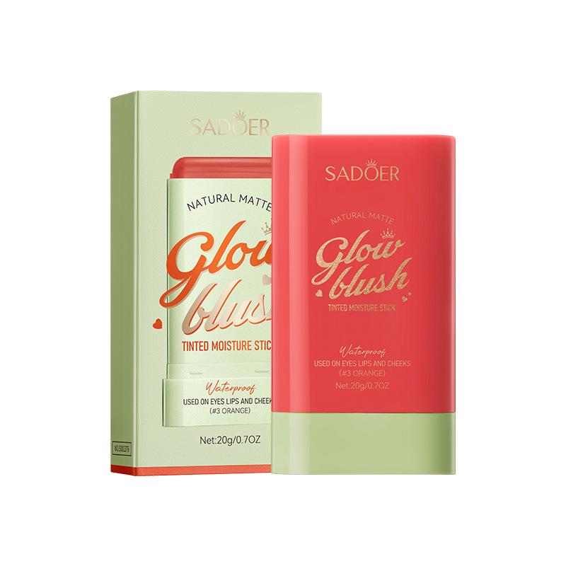 Blush 20g Natural Matte Overflow Color Blush Stick Red Orange Pink Red Skin Care Products