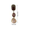 Vintage Stud Earring For Girls Fashionable Personalized Asymmetrical Colored Gemstone Earrings Boho Color Blocking Earrings