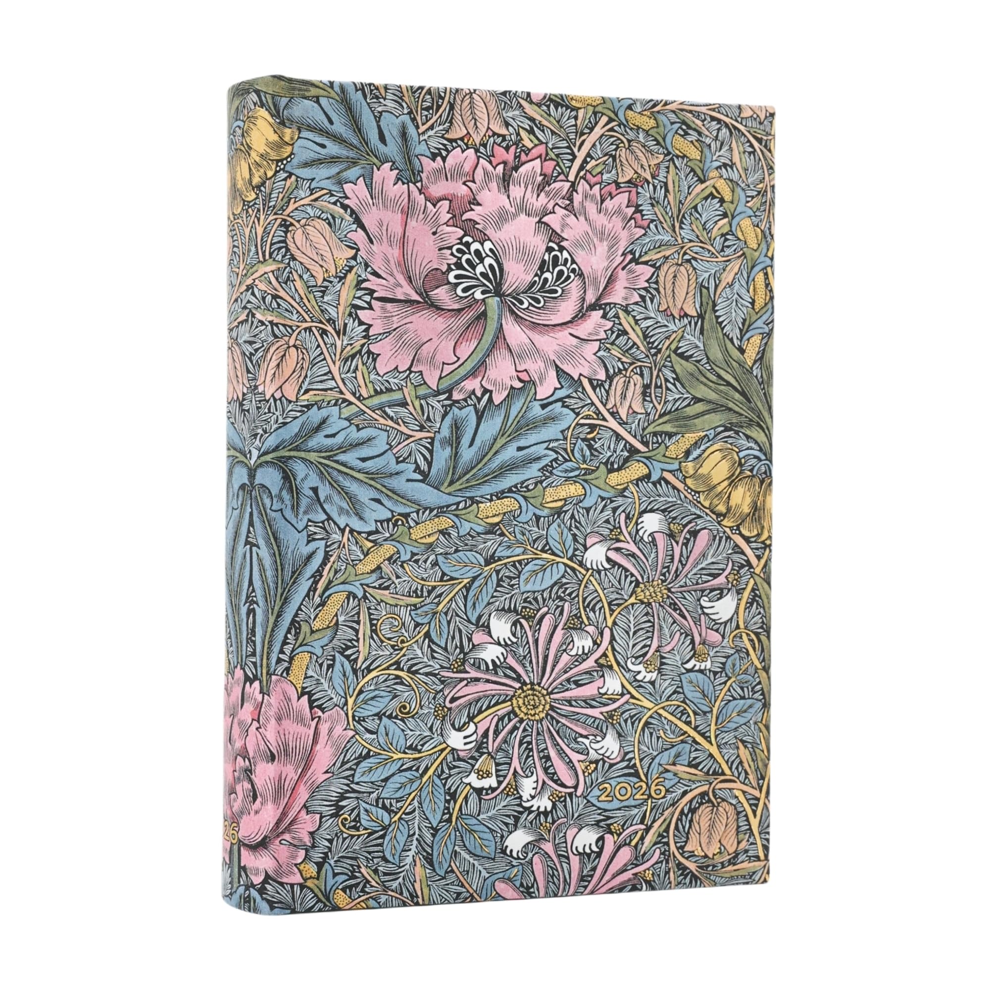 

Paperblanks 2026 Diary English Edition Hardcover Morris Pink Honeysuckle Mini DE0723-5