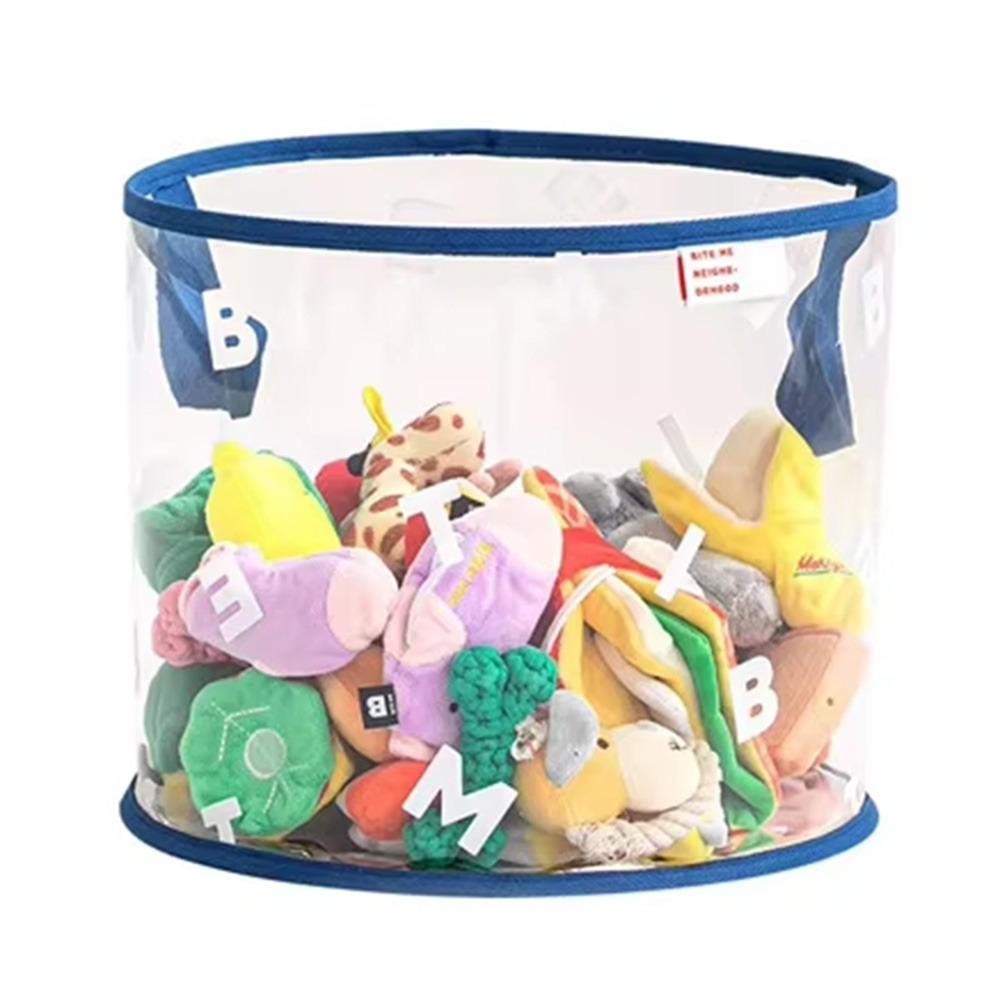 Thickened Pet Supplies Storage Bag Foldable Hand-Held Storage Box PVC Toy Storage Basket Home