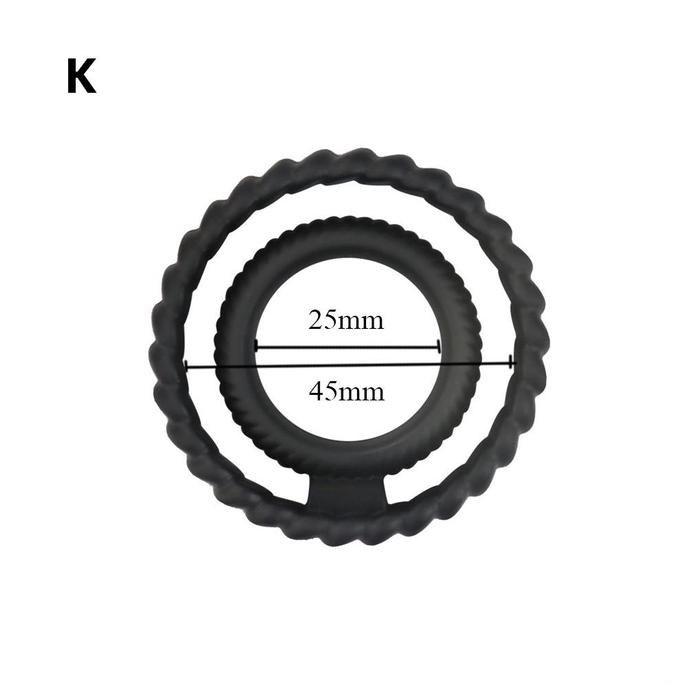 Male Penis Testis Lock Cock Ring Removable Erection Delay Time Ejaculation Penis Ring Enlargement Ball Stretcher Sex Toy Big Man