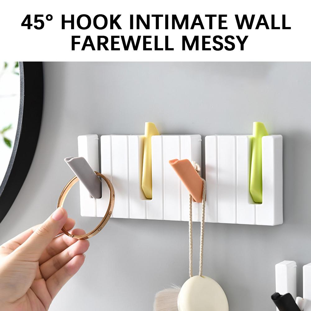 Piano Coat Hanger Multi-Purpose Wall Mounted Clothes Rack Space Saving Decorative Storage Rack Hat Scarf Hanger For Bedroom