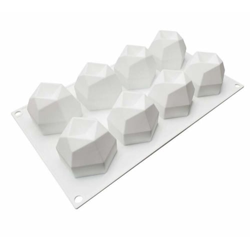 Silicone French Mousse Cake Mold, 3D Bakeware DIY Mold, 8-Cavity Multi-Purpose Magic Ball