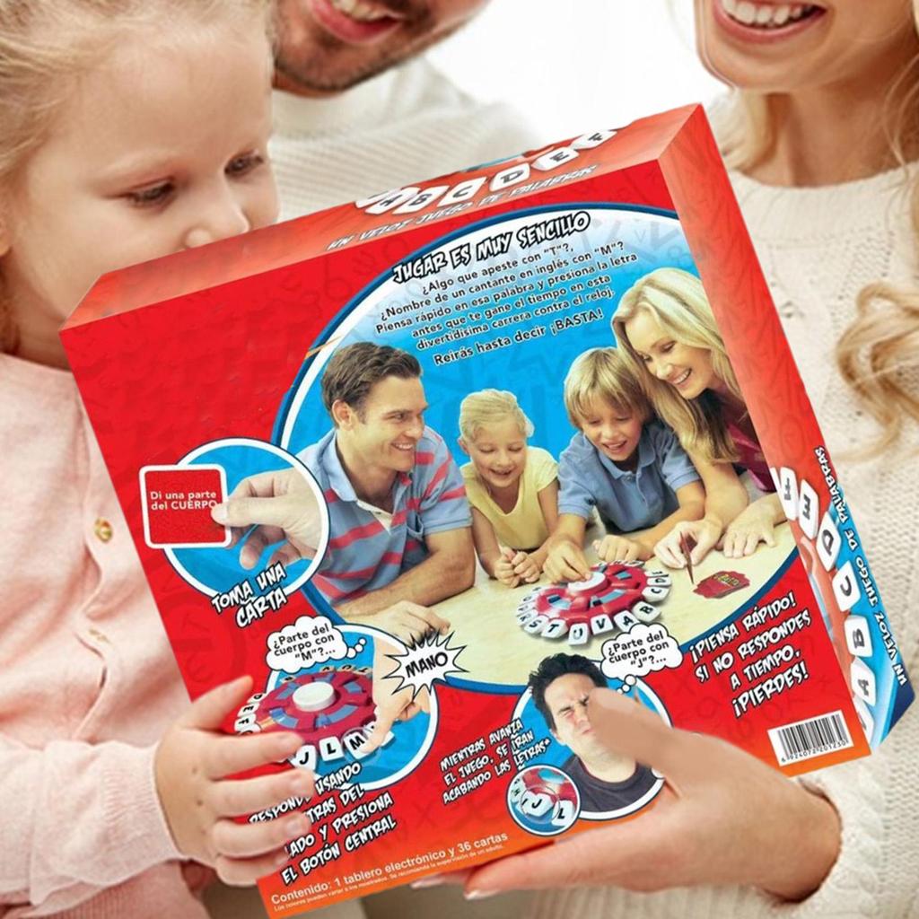 New Spanish Board Games Fast-Paced Family Table Game The Quick Thinking Letter Pressing Family Word Interactive Games