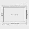 Deli 50442 100-inch Electric Projector Screen