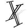 Adjustable Double Reinforced Keyboard Stand X Frame