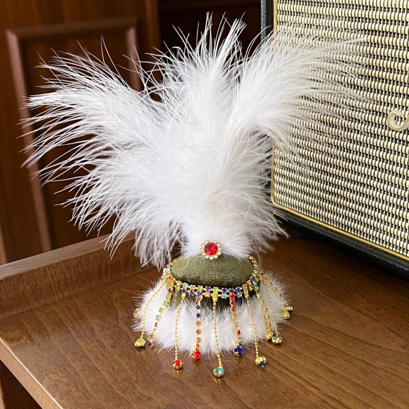 Ethnic Style Beaded Embroidered Sheep Plush Bag Charm Soft Fluffy Key Pendant for Women Purse Backpack Xmas Gift
