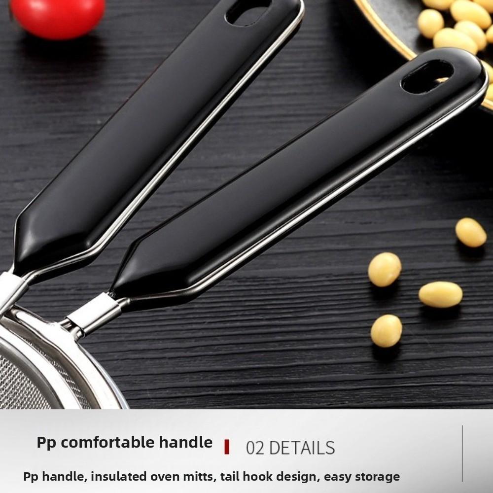 12 14 16 20 22cm Food Strainer Colander Stainless Steel Fine Mesh Strainer  for Kitchen