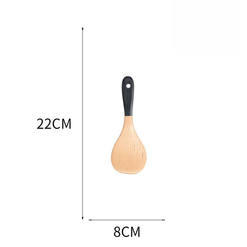 Cooking Spatula Ergonomics Design Fine Workmanship Easy To Clean Durable Serving Spoon Paddle for Home
