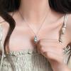 Dongju Sweet Cool Wind~ Love Zircon Necklace Women's Summer Light Luxury Niche Design Sense Collarbone Chain Spice Girl Accessories
