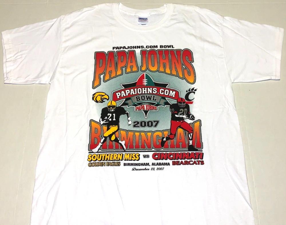 2007 Cincinnati Bearcats Southern Miss Golden Eagles Football Game T-Shirt New! Unisex T-Shirt XXXXL