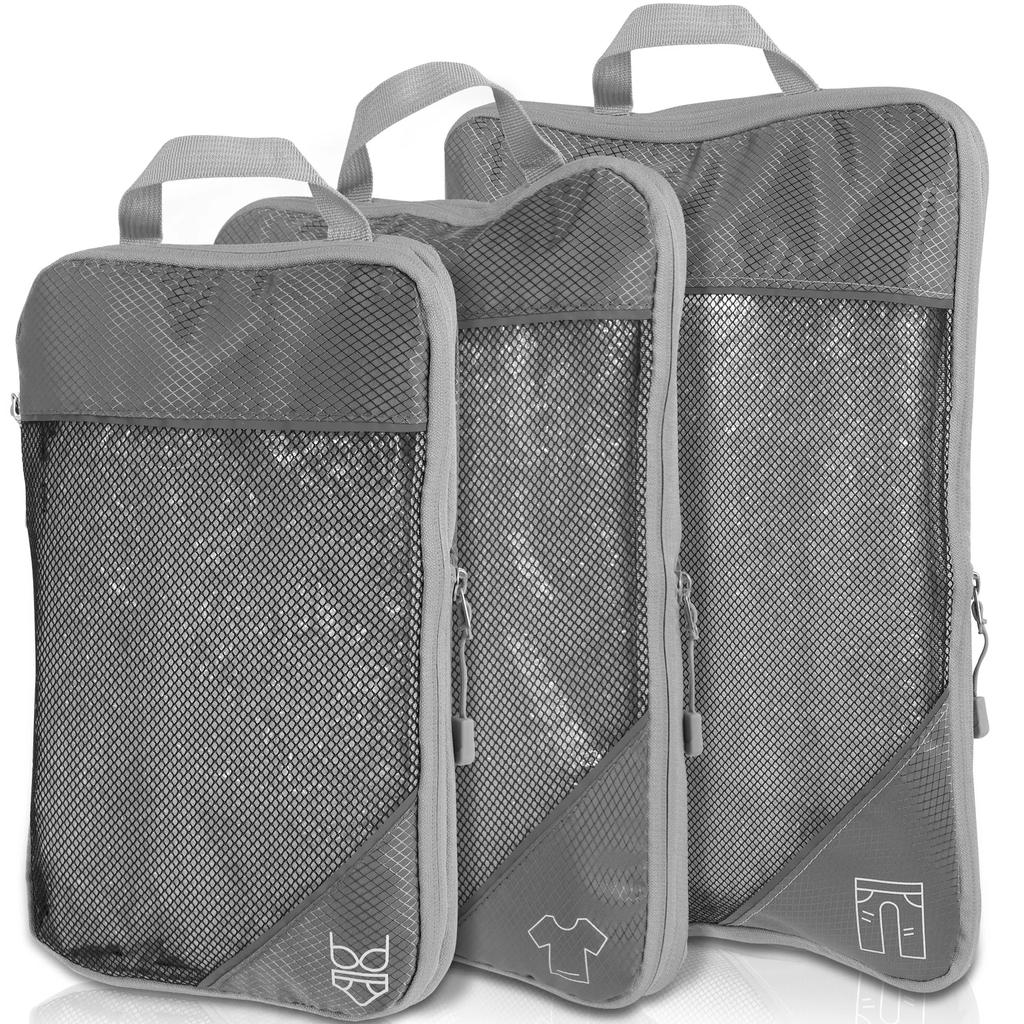 Juego de 6 Piezas Bolsa de Viaje Cubos de Empaque de Compresión Ligeros Duraderos con Bolsa de Almacenamiento Bolsas Organizadoras para Maleta de Equipaje de Nailon
