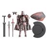 Action Figure Multi-Jointed Multi-Jointed Medieval Knight Full Body Model Flexible Statue Movable Figurine with 360 Degree