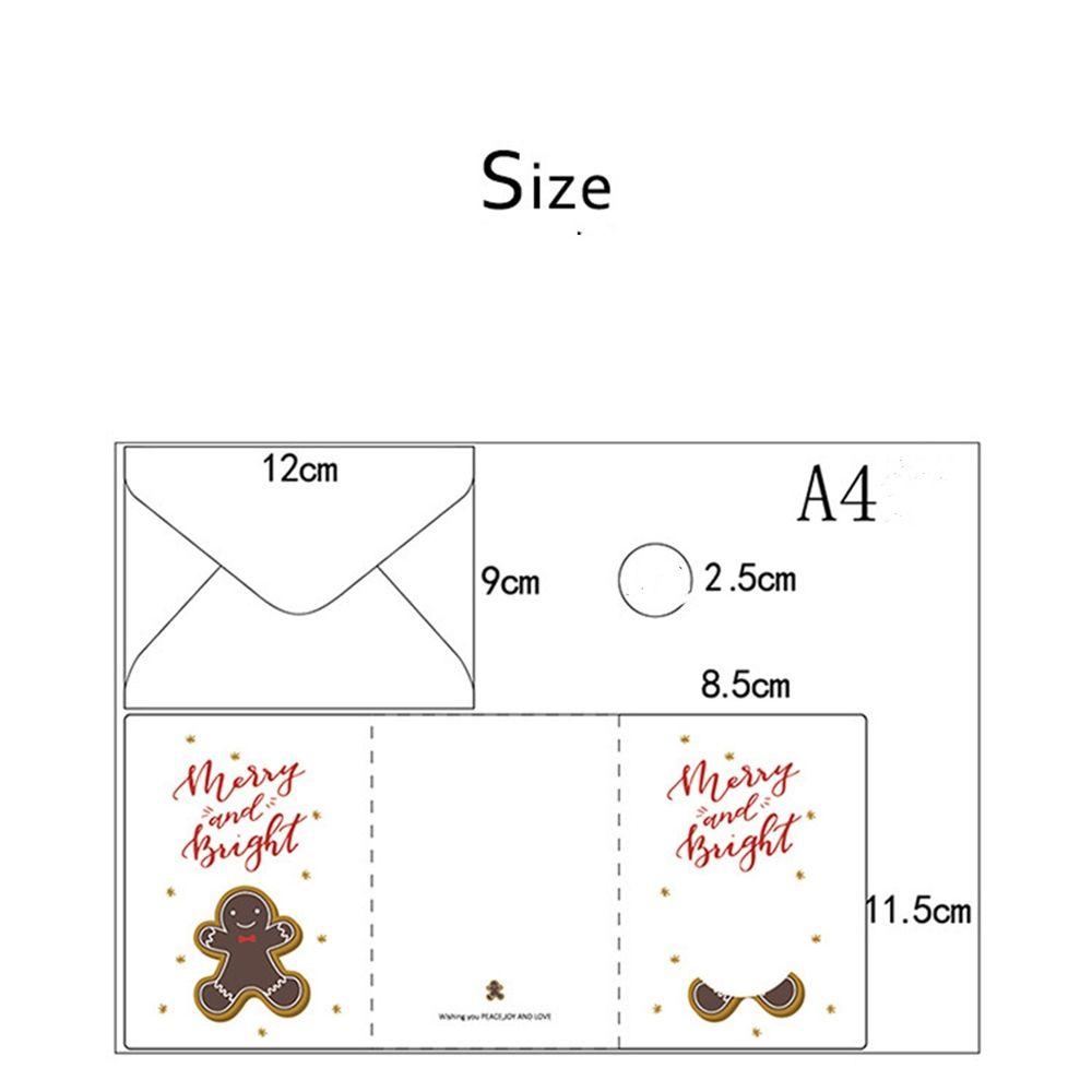 Stickers Wishes Card Merry Christmas Christmas Greeting Card Best Wishes Wishing Message Cards