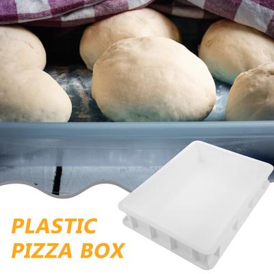 Scatola Impilabile per Lievitazione Impasto Pizza Contenitore Commerciale per Lievitazione Impasto Per Casa e Panetteria Vassoio in Plastica Senza Coperchio Salvaspazio