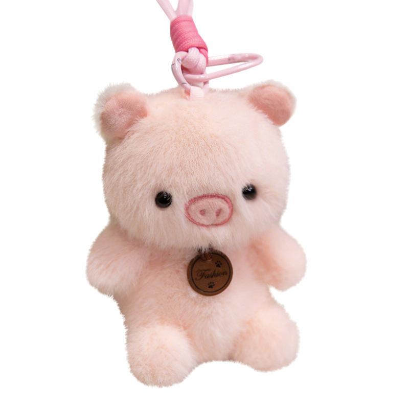Cartoon Treasure Cute Animal Plush Toy Pig Capybara Dinosaur Otter Rabbit Panda Bag Pendant