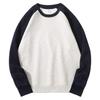 Japan-Korea Bestseller Women's Color Block Raglan Long Sleeve Sweatshirt - Lightweight, Casual Spring/Autumn Jacket