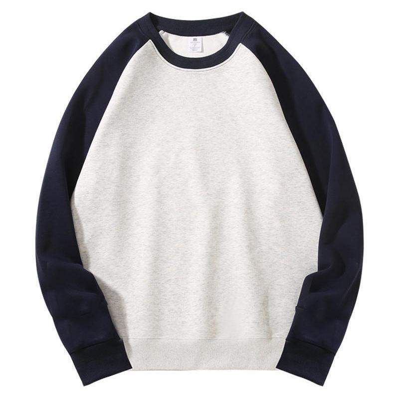 Japan-Korea Bestseller Women's Color Block Raglan Long Sleeve Sweatshirt - Lightweight, Casual Spring/Autumn Jacket