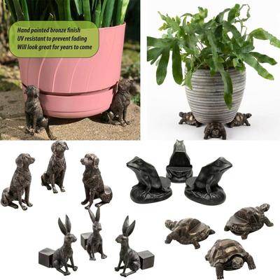 Folulus Plant Pot Noha Květináč Podpora Resin Craft Decoration Sada 3 kusů