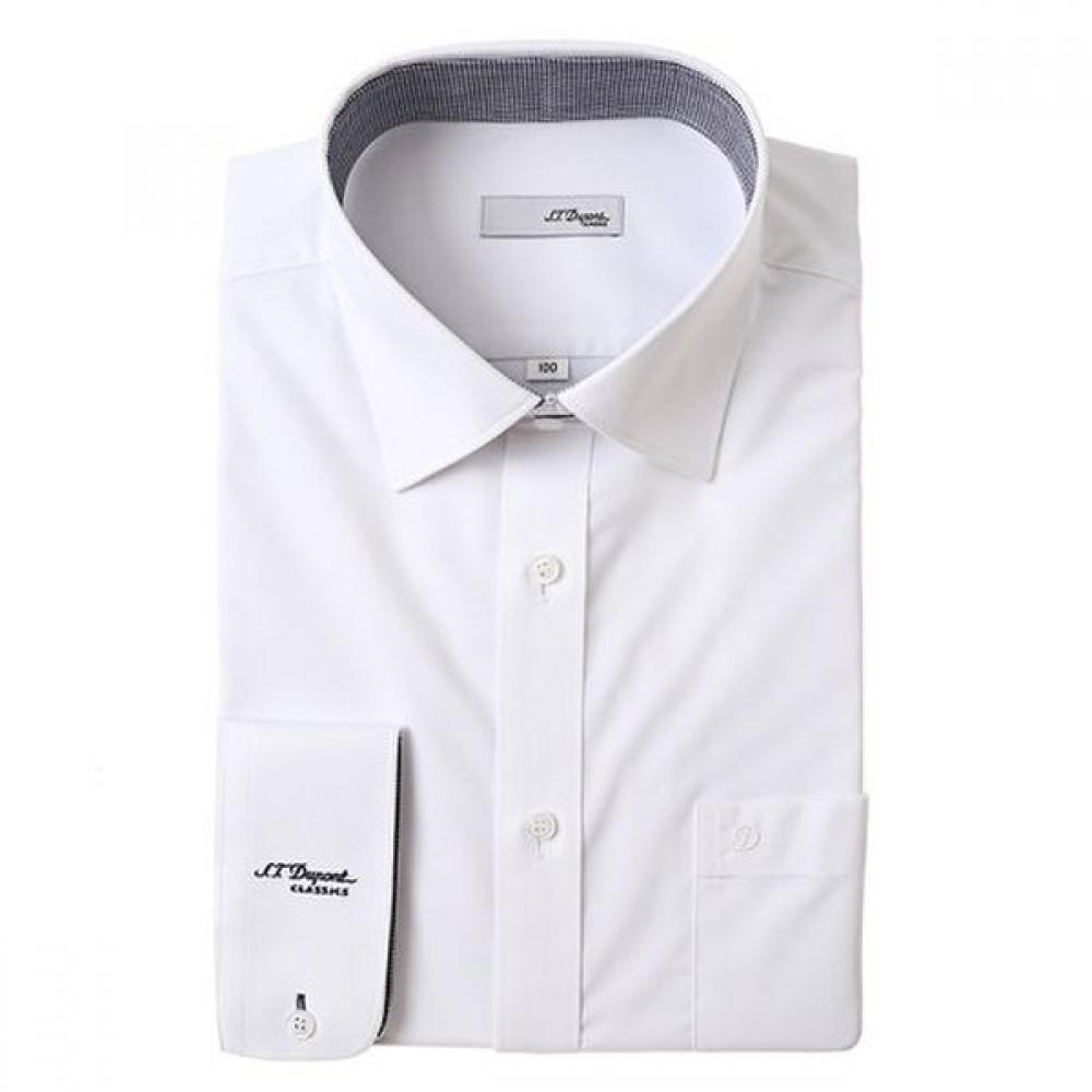 S.t. Dupont Long Sleeve Regular Fit White Shirt Se5fm12ls902swh 95
