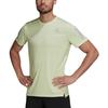 adidas T Shirts Men's Green Crew Neck Moderate Straight Fit HB7441