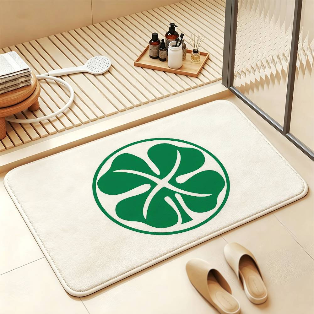 C-Celtic FC Anti‑Slip Floor Mat Short Plush Rug mat Soft Comfortable Machine Washable Home Decor