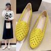 Retro Hollow Pointed Head Low Heel Fashion Casual One Foot Stirrups