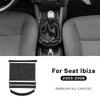 For Seat Ibiza 6l 2003 2004 2005 2006 2007 2008 Real Soft Carbon Fiber Sticker LHD RHD Manual Car Gear Center Console Panel Trim