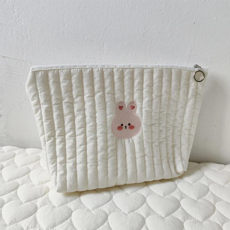 1pc Mommy Bag Cute Print Embroidery Mommy Bag Zipper Newborn Baby Diaper Bag Nappy Pouch Travel Stroller Storage Bags