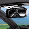 Double Clip Car Sun Visors Eyeglass Case Scratch Resistant ABS Automotive Organizers Eyewear Storage Box for Vehicles