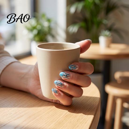 Nail Art Accessories Women Stickers for Autumn Halloween, Pumpkin Spider Web Skull Flame Decals Manicure Decal, DIY Supplies Holiday Party Decal
